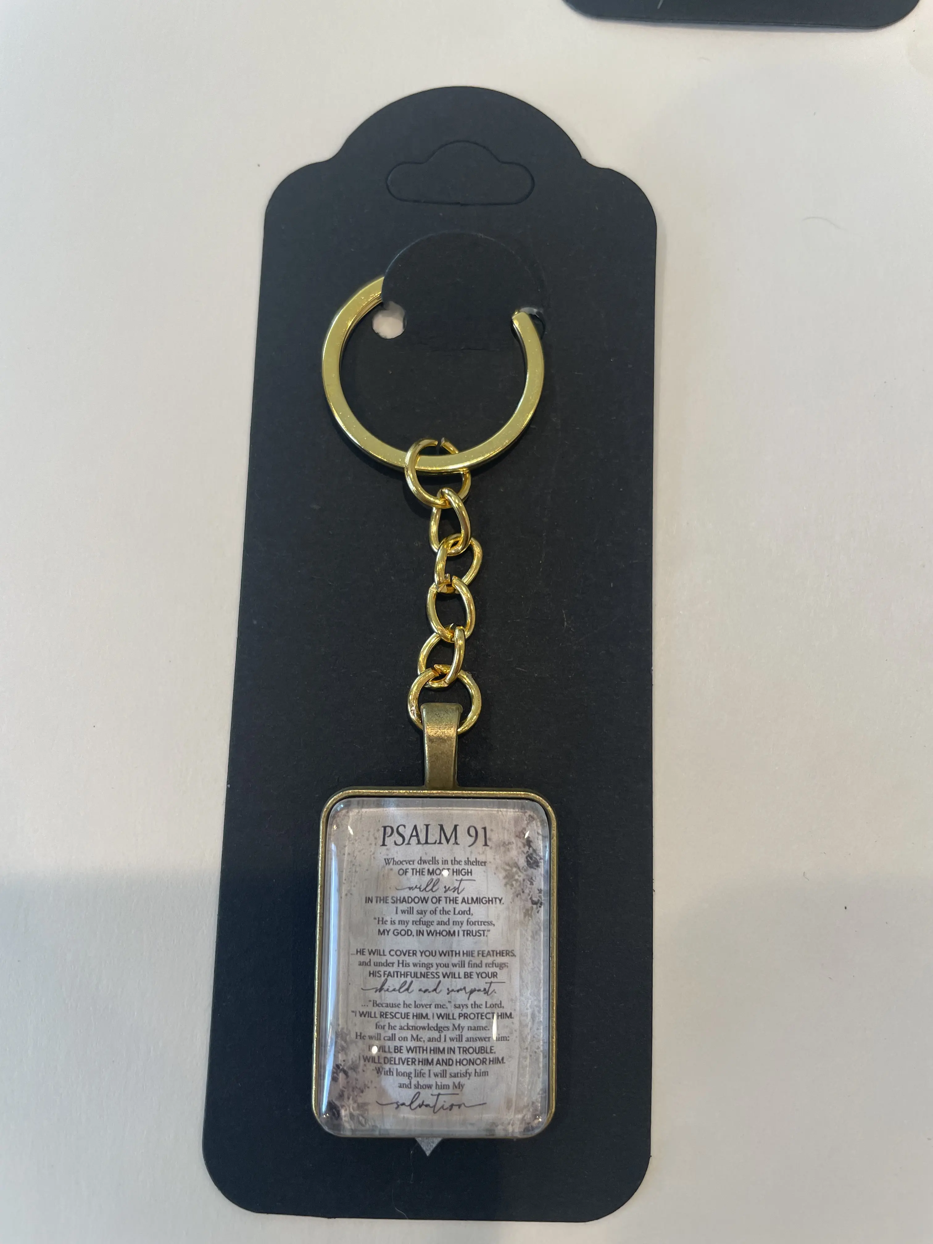 Psalms 91 Key Chain