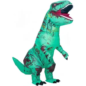 Rysotowy Inflatable Dinosaur Costume for Adults Blow up T-rex Costume Funny Party Dino Costume Fancy Halloween Costume Suit