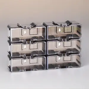 1/64 Scale Toy Car Display Case, Fits Hot Wheels Matchbox Models Mini Cars, Transparent Acrylic Storage Box with Dust Cover