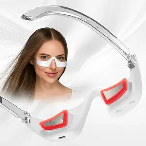 Three-In-One LED Photon Eye Bottom Beauty Instrument Light Microcurrent Eyelid Massager Glasses for Bags Fatigue Dark Circles