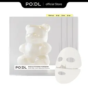 [PODL] Rice Hydrogel Face Mask (38g, 4ea) | Niacinamide Infused | For Radiant-Looking Skin | Gentle & Hydrating | Korean Skincare