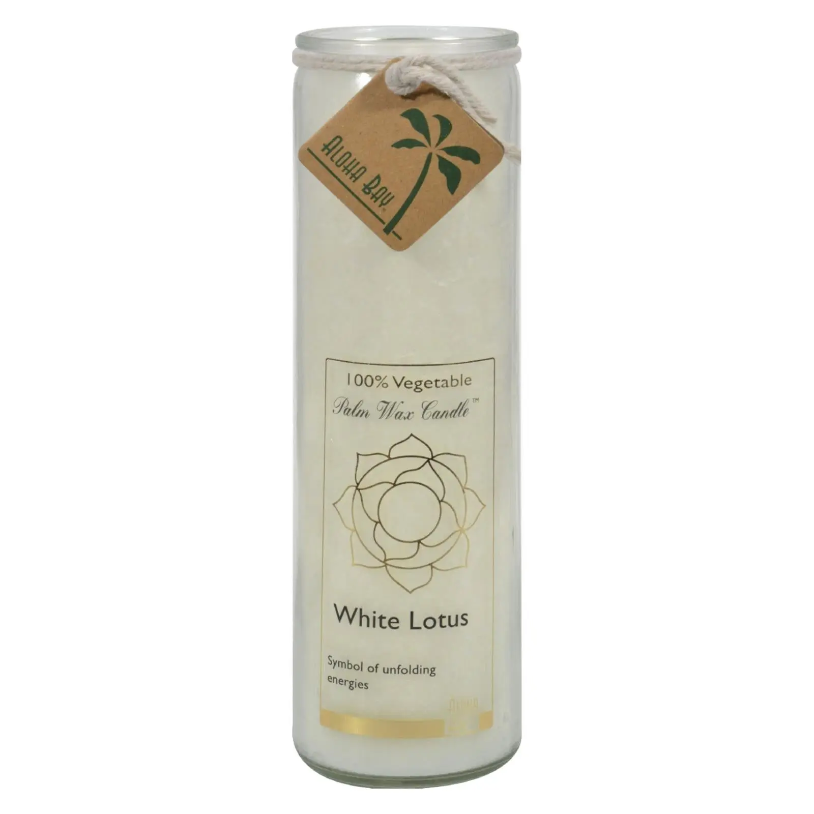 Aloha Bay White Lotus Chakra Jar Candle - 11 Oz