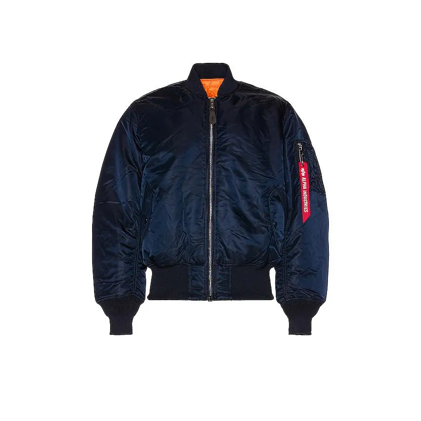 ALPHA INDUSTRIES MA-1 Bomber Jacket in Replica Blue ALPHA INDUSTRIES MA-1 Bomber Jacket in Replica Blue