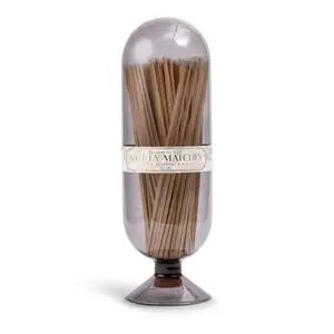 Large Safety Matches in Glass Cloche - 100 count