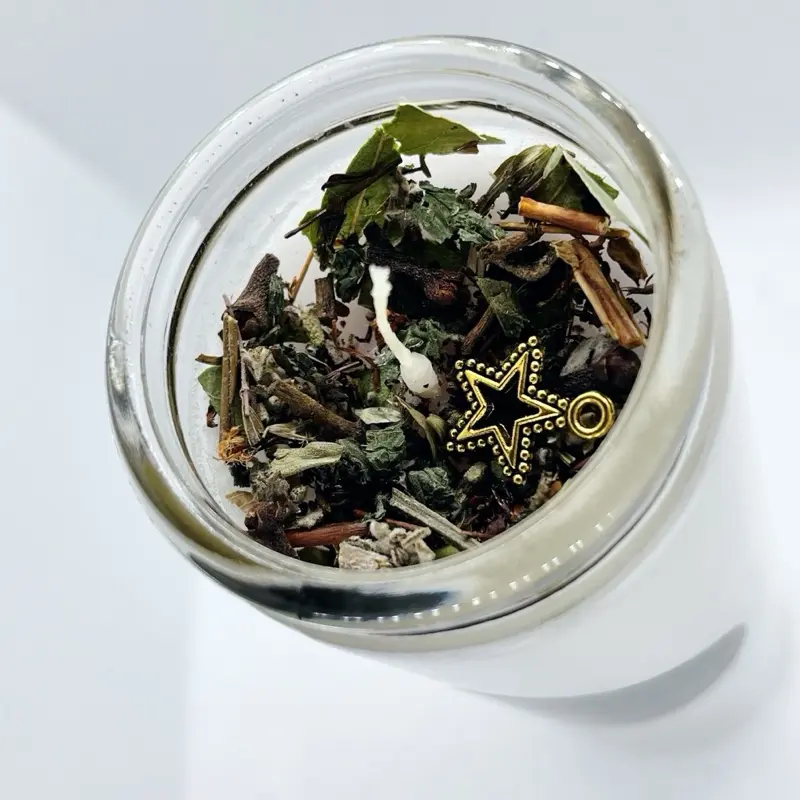 White Protection Candle - Simple Product Title Based on Given Information