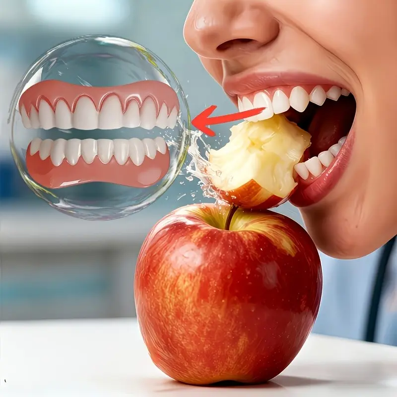 Cosmetic Veneers | Instantly Gaps And Missing Teeth. Temporary Use Is Convenient. Durable, Easy-to-Clean Materials. Comfortable And Hygienic Wear. No Foreign Body Sensation with Long-Term Use. A Holiday Gift for Elders
