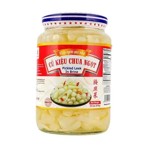 VASIFOOD Vietnamese Pickled Garlic Chives - Savory Condiment for Rice, Authentic Asian Flavor, 810g Jar