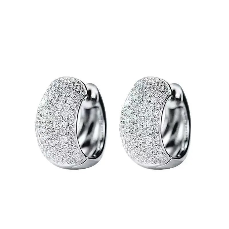 UURiel Earrings Cubic Zirconia Cartilage Mens Huggie Earrings  Same as Neymar's Hypoallergenic Trunky Hoop Earrings Men Ear Studs