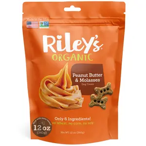 Riley's Organic Small Bone Dog Biscuits - Perfect for Training - 12oz