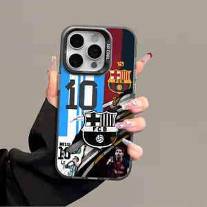 Messi IPhone 17 Promax Phone Case Anti Drop Protective Case Suitable For iphone 16 15 14 13 SAMSUNG S26 S25 24 23 22 ULTRA Acrylic Soccer Phone Case