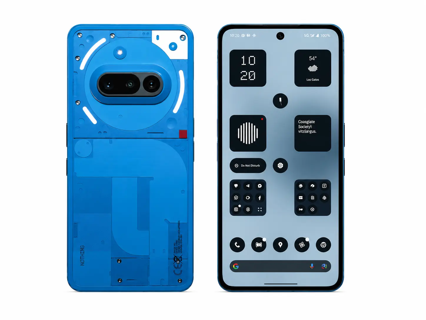 Nothing Phone 3a 5G Dual SIM 256GB ROM 12GB RAM GSM Unlocked - Blue Camera Protection