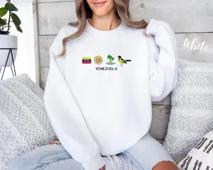 Venezuela Embroidered Swetshirt, Arepa embroidery, Embroidery Machine , Venezuela Embroidery