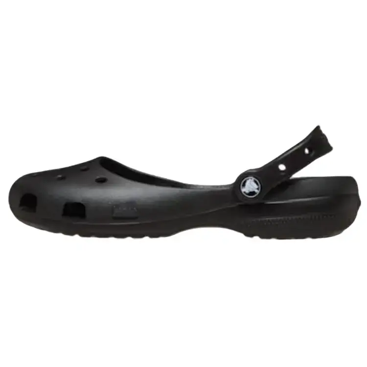 Women's Crocs Classic Ballet Silhouette Sports Sneaker - Black, Lightweight Footwear Shoe for Casual Wear