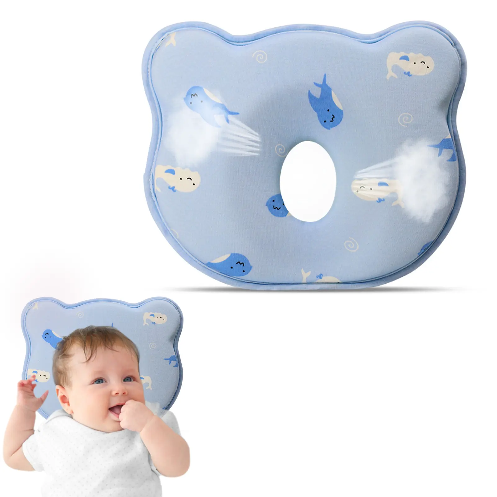 New Upgrade Donut Soft and Cozy Pillow Case Prеvents FΙat hеad and Shapеs hеad Pillow Carrot