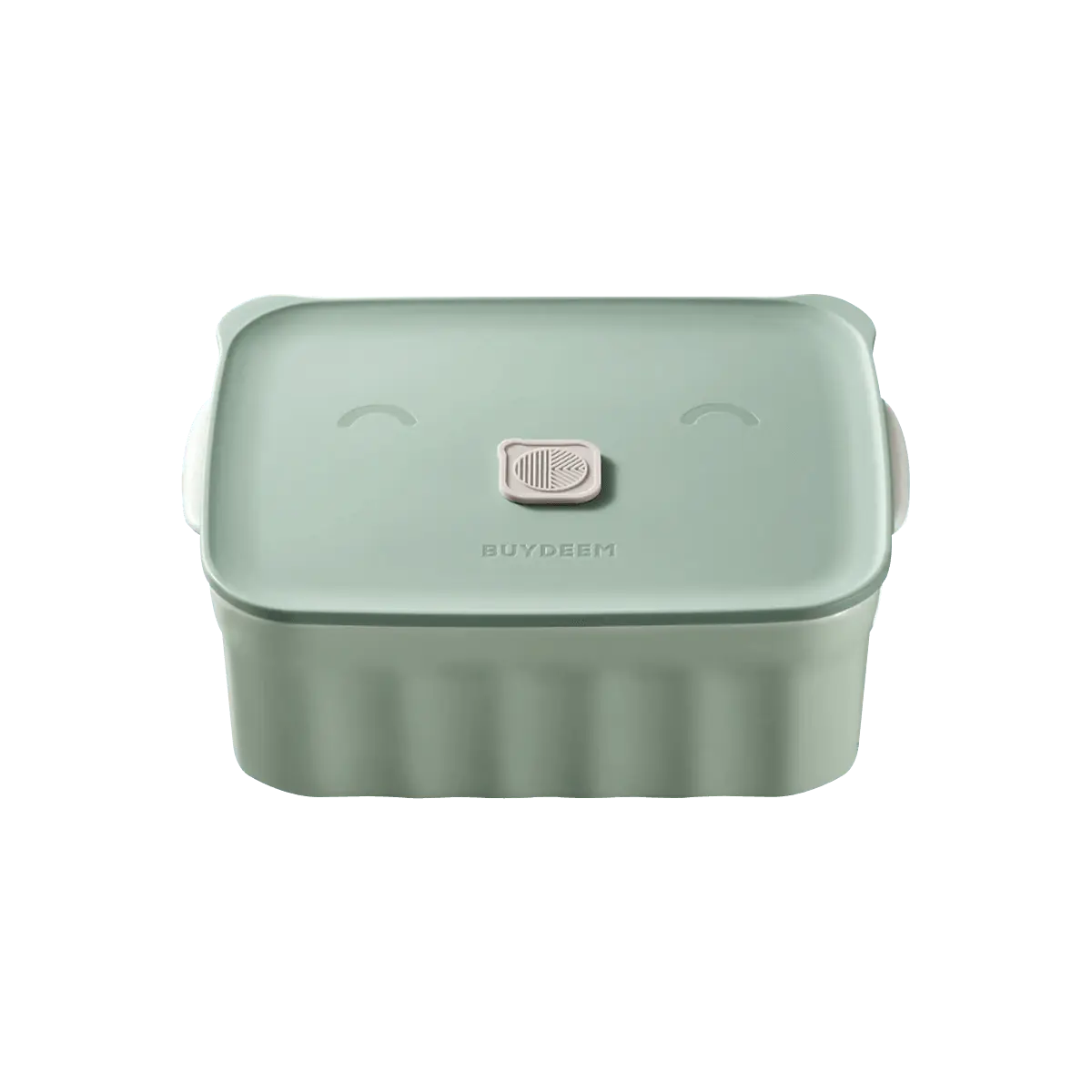BUYDEEM 17cm Ceramic Casserole Dish with Lid, Versatile Steamer, Oven Safe, Microwave Safe, Shallow Green CT1006