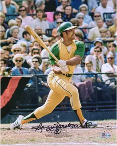 Reggie Jackson Oakland Athletics Autographed 8" x 10" Hitting Photograph - Fanatics Authentic Certified