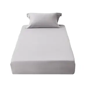 fathersdaygift VEVOR Fitted Sheet, 1 Set of 2 Pieces, Twin Size Elastic Fitted Sheet with High-Quality Microfiber, Wear-Resistant Breathable Twin Fitted Sheet with Single-Sided Brushing, Fit for 15 in Mattress