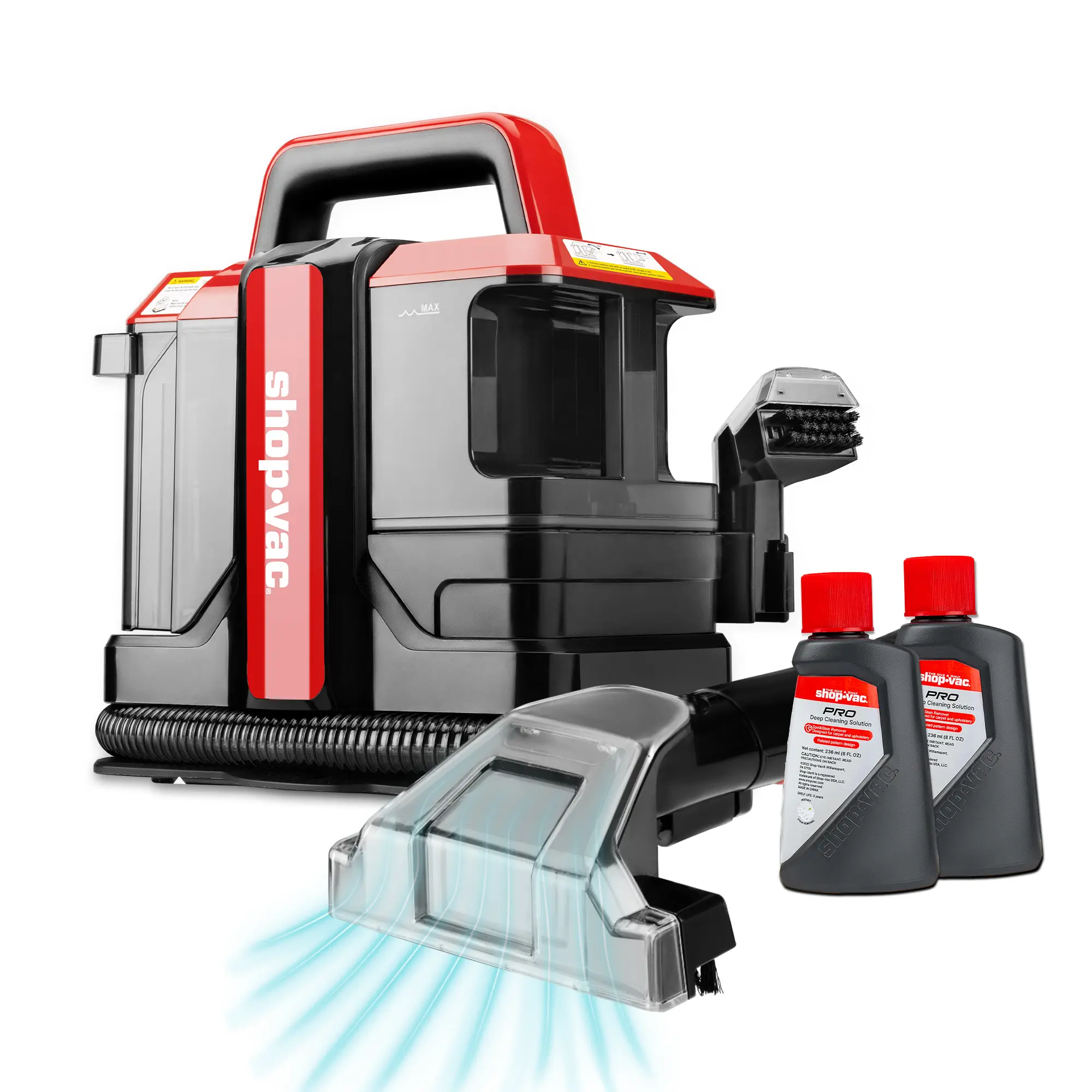 #summersale Shop-Vac Portable Carpet and Upholstery Cleaner Machine, Powerful Spot Cleaner for Pet Stains, Sofa, Rug, Mattress, Curtain and Car Seats, Lightweight with Two Cleaner Solutions