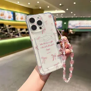 Transparent Bow Phone Case Cover, Anti-Drop Shockproof, Fits iPhone 6/7/8/x/XS/XR/sax/11/12/13/14/15/16/17/promax, Perfect Gift