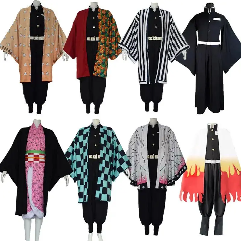 NEW Demon Slayer cosplay costume Tanjiro Nezuko Tokito Yukari wife Zenitsu Hanafubuki easy for Daily and Halloween