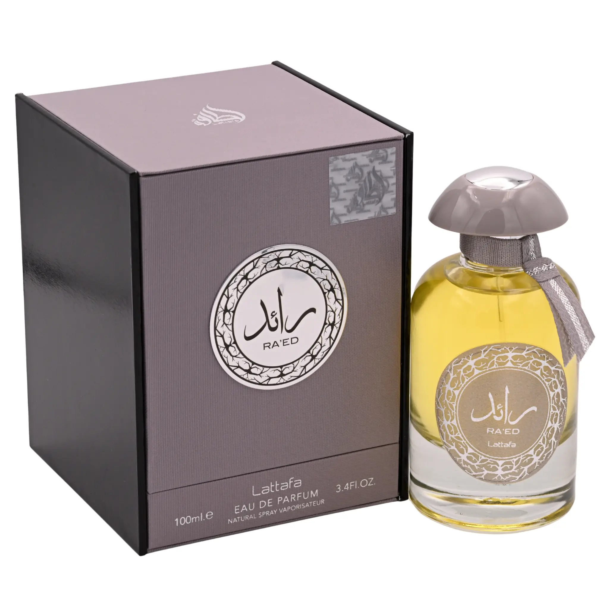 Lattafa Ra'ed Silver EDP Spray, Unisex Arabian Fragrance with Citrus, Saffron, and Oudh Notes, 3.38 oz, Contains Aerosol, Citrus Woody Fragrance, Vanilla Scents, Mandarin Top Notes, Raed Silver, Saffron Accents, 3.38Oz, Oudh, Vanilla, Aerosol-Infused, Mus