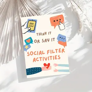 Think It Say It Social Skills Interactive Notebook, Communication Tool, Relaxation Resource, Self-Regulation Log, Social Psychology Activities