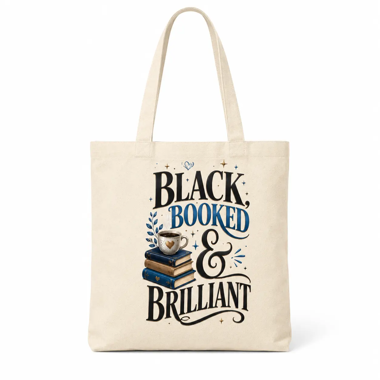 Tote Bag - Black Booked & Brilliant