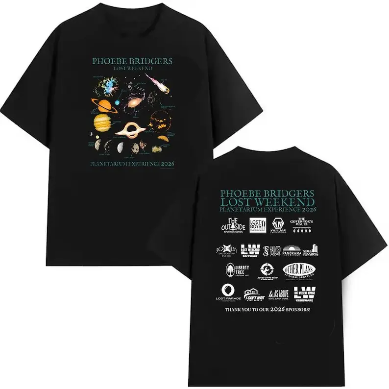 Phoebe Bridgers 2026 Lost Weekend Planetarium Experience T-Shirt