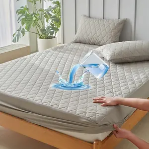 Waterproof Textured Bed Sheet Cover, Deep Pocket Design Light, Breathable Fabric for Better Sleep, Ideal for Bedroom/guest Room