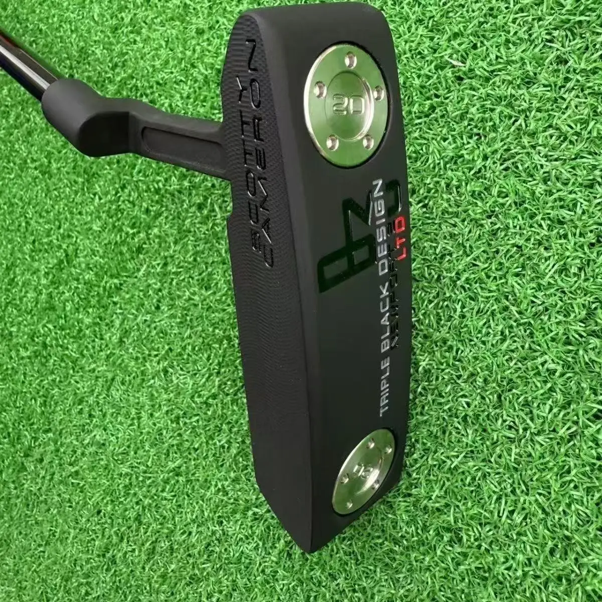 B3 Triple Black Newport 2 Putter,  Limited Edition Golf Club, Tour Black Blade Design, Milled Stainless Steel Head, Premium Performance Putter