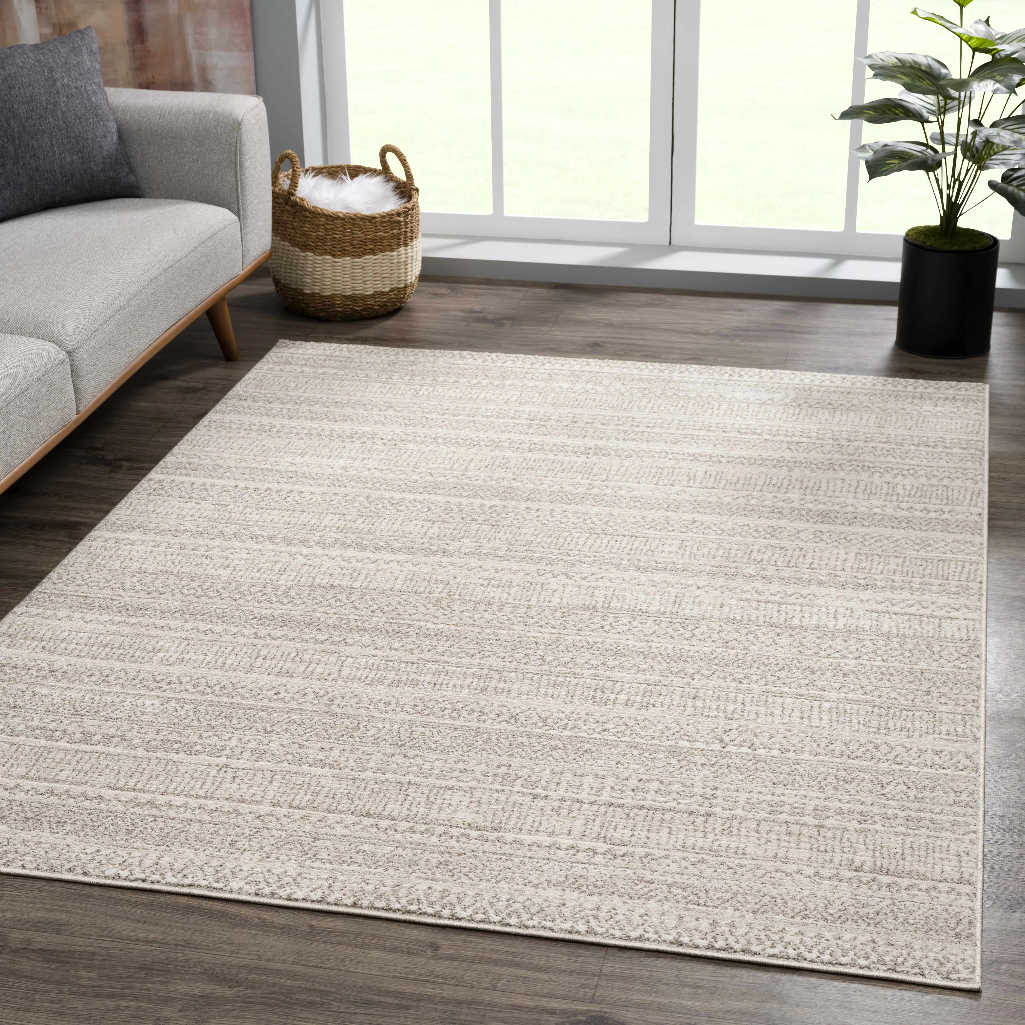 Nate Beige Tribal High Pile Rug, Home Decor Fluffy Area Rug for Indoor Living Room Use Nate Beige Tribal High Pile Rug, Home Decor Fluffy Area Rug for Indoor Living Room Use