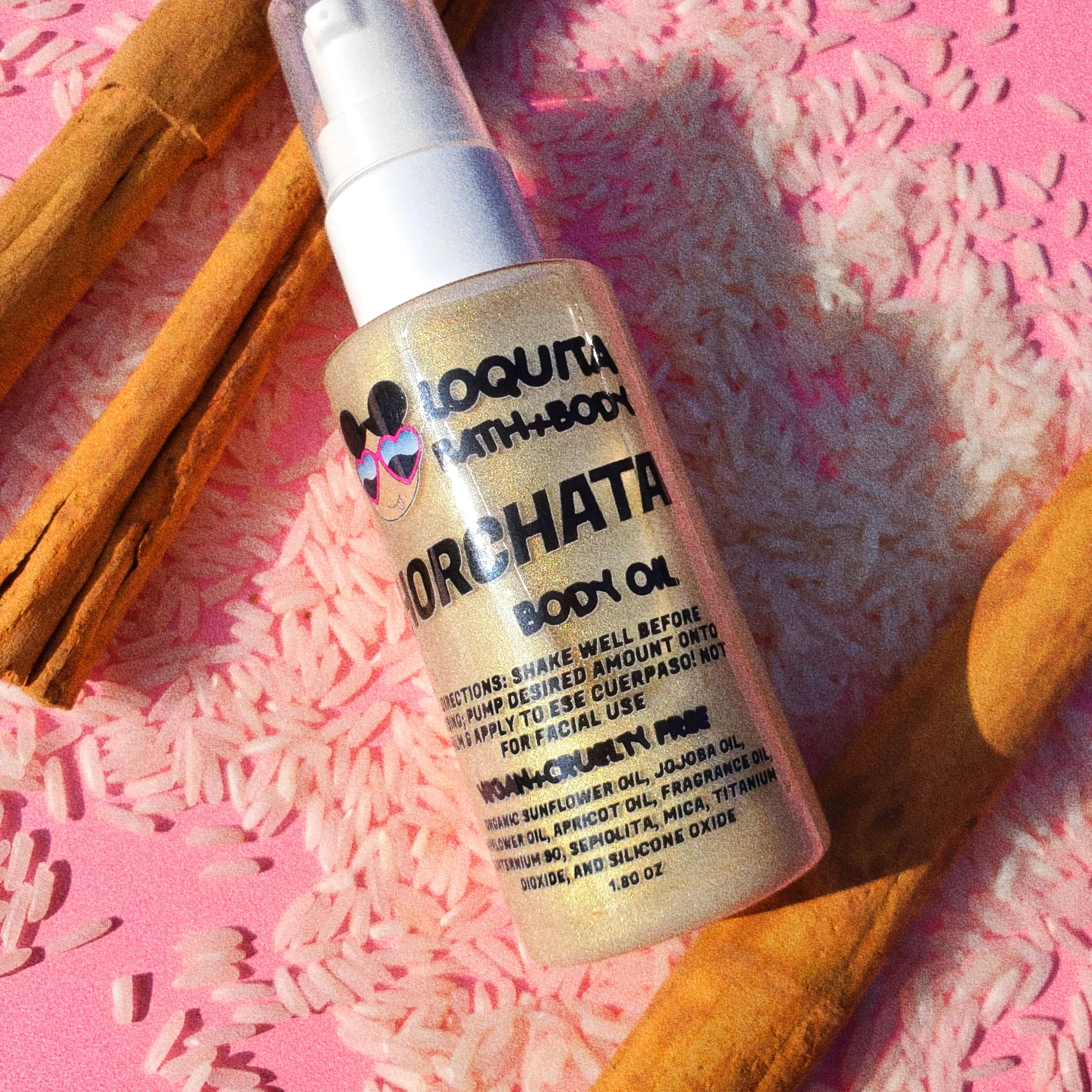 Sunflower Moisturizing HORCHATA BODY OIL for Radiant Skin