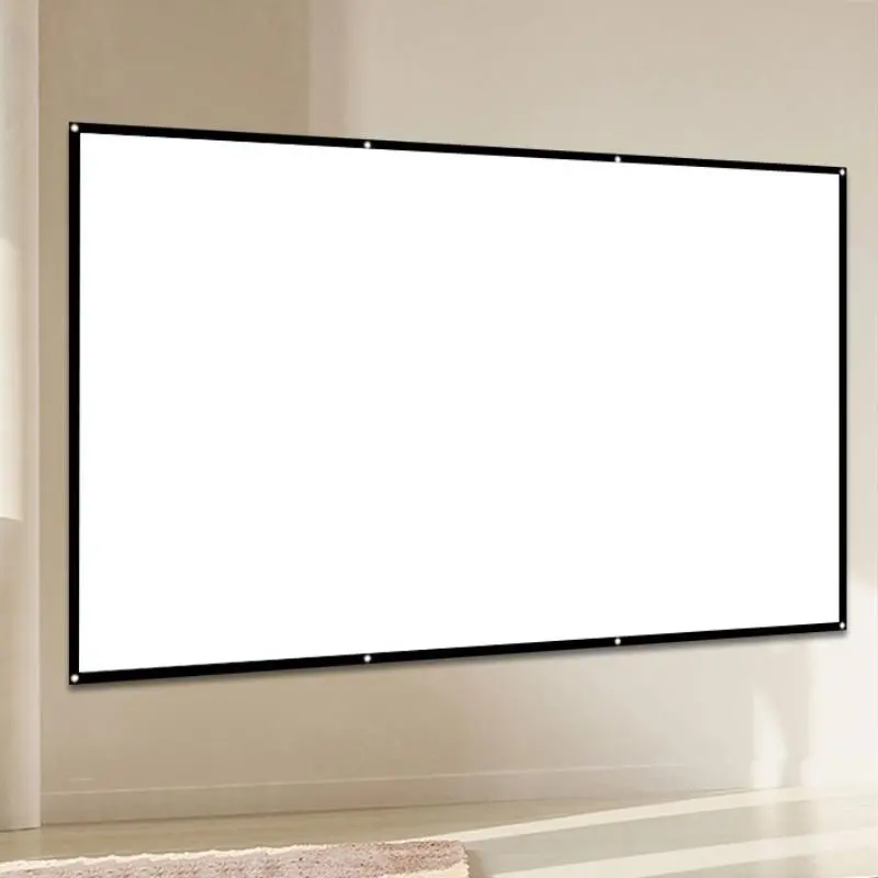 Thickened Durable Portable Projector TV Display Screen, Projection Screen, 1 Count Foldable Washable Anti-wrinkle Screen, Home Cinema Projector Accessories