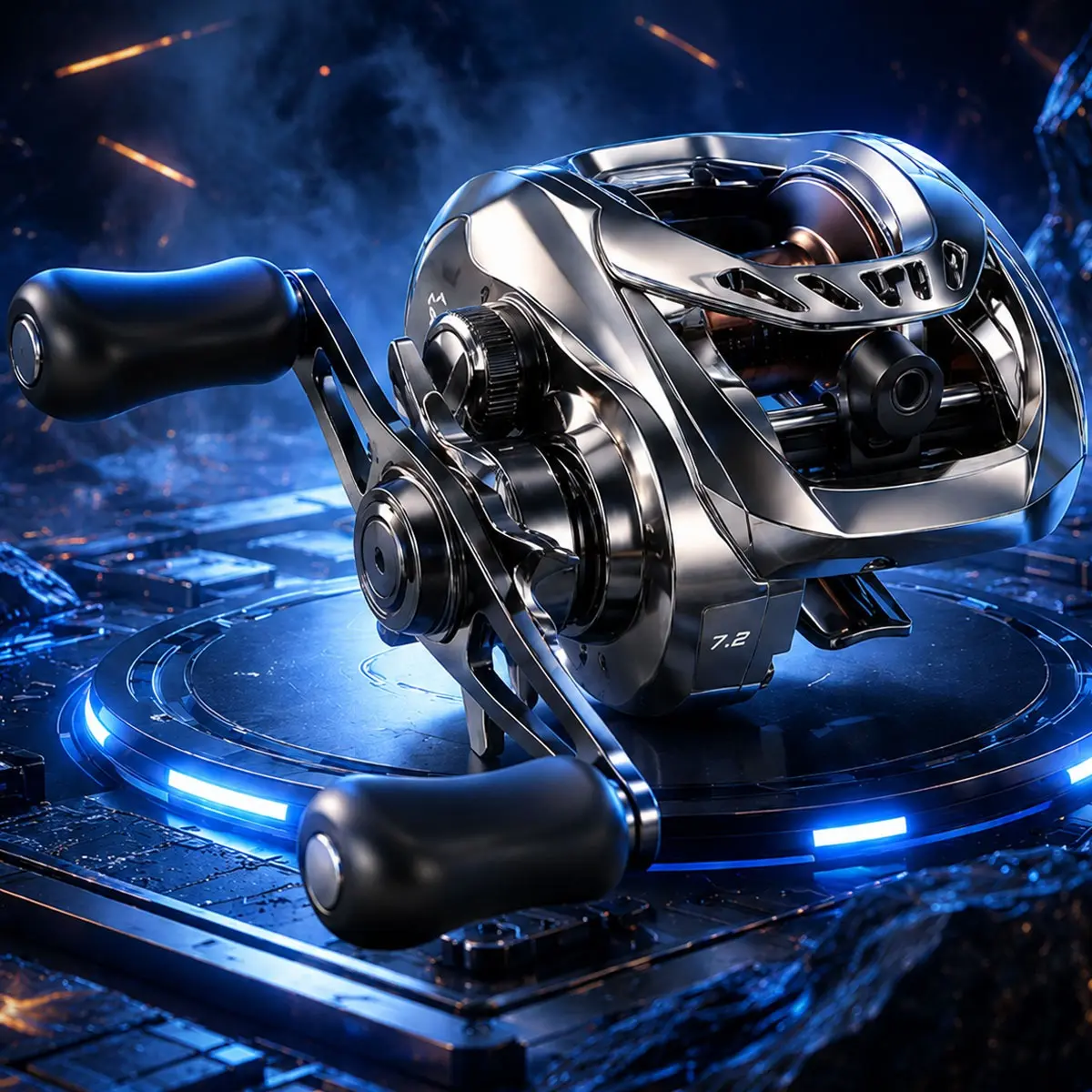 Baitcasting Reel Ultralight 4+1BB/6+1BB  7.2:1/7.1:1 Gear Ratio Baitcaster Reel Smooth and Sensitive,DC Baitcasting  Fishing Reel for Freshwater Saltwater Fishing