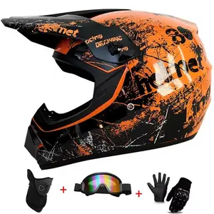 Kids  Youth Adult Full-Face Motorcycle Helmets, Dirt Bike Gear, Off-Road Goggles, and Cycling Protective Gloves，Competition Grade E-Bike Helmet for Electric Bicycles, Ideal for ATV Dirt Bike Enthusiasts summerwins