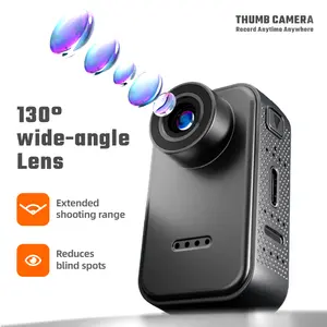 hot  u magnetic lanyard vlog retro sport camera waterproof outdoor 1080P Mini Camera,64G Wearable Action Cam,Thumb Size Hands Free One-Click Filming Worn Camera with  Clip for Work, Travel, Pet Walking  Children record their playtime, Christmas gifts, and