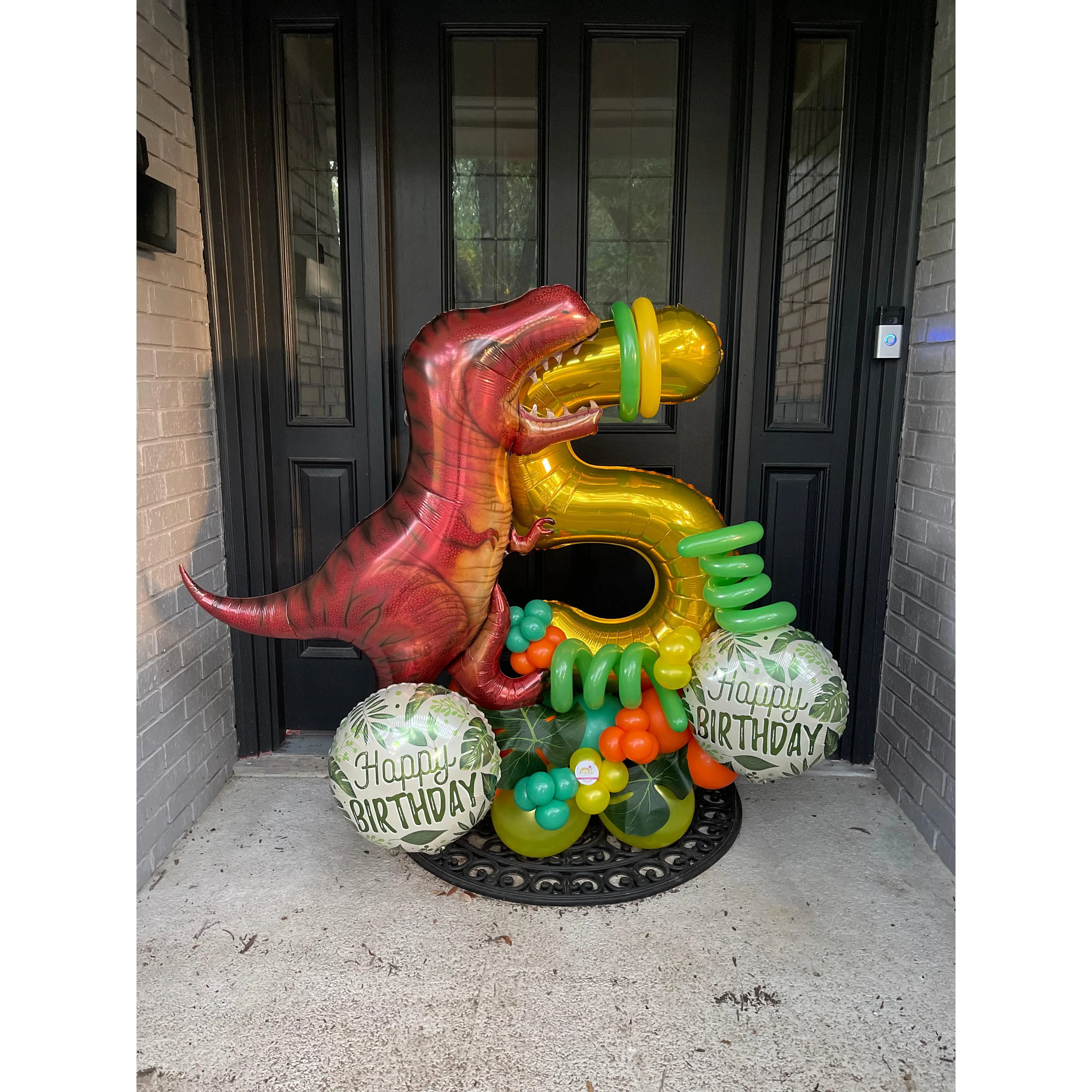 kid number balloons bouquet