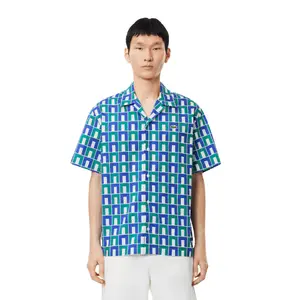 Lacoste Short Sleeve Patterned Shirt - Men's