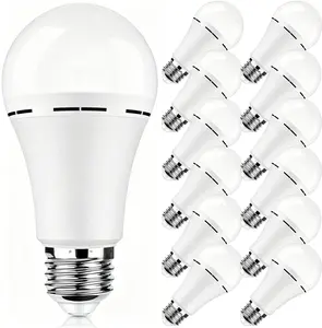 Rechargeable Light Bulbs,Emergency Light Bulbs for Power Outage Hurricane Camping Battery Powered Light Bulb 12W E26 1500mAh Battery Light Bulb,Stay Lights Up When Power Failure