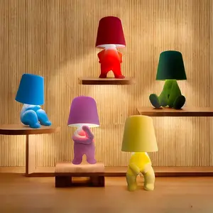 Touch Control Desk Lamp, USB Rechargeable 3-Level Adjustable, Creative Thinker Night Light for Bedroom Living Room Office Decor, Nightlight For Bedroom