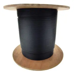 Cable Wholesale 10E3-306NH Fiberoptic Cable - 1000 ft, 6-Fiber, Indoor-Outdoor, Multimode 50-125 Microns OM3, GR-409-Core, 10 Gbit, Black, Aramid Yarn, PVC Jacket