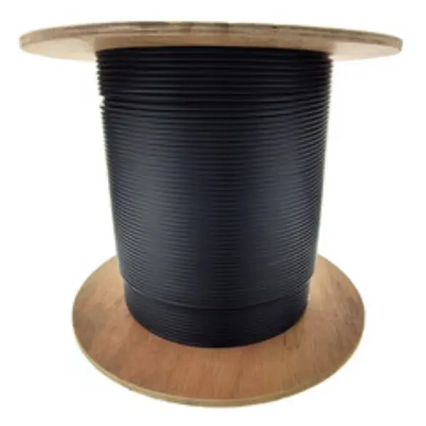 Cable Wholesale 10E3-306NH 50-Micron Fiber Optic Cable - 1000 ft, 6-Fiber, Indoor-Outdoor, 50-125 Microns OM3, GR-409-Core, 10 Gbit, Black, Aramid Yarn, PVC Jacket, 10gbit Internet Speeds, Supports 10gbit Internet Speeds, Elevator Shafts, Vertical Trays