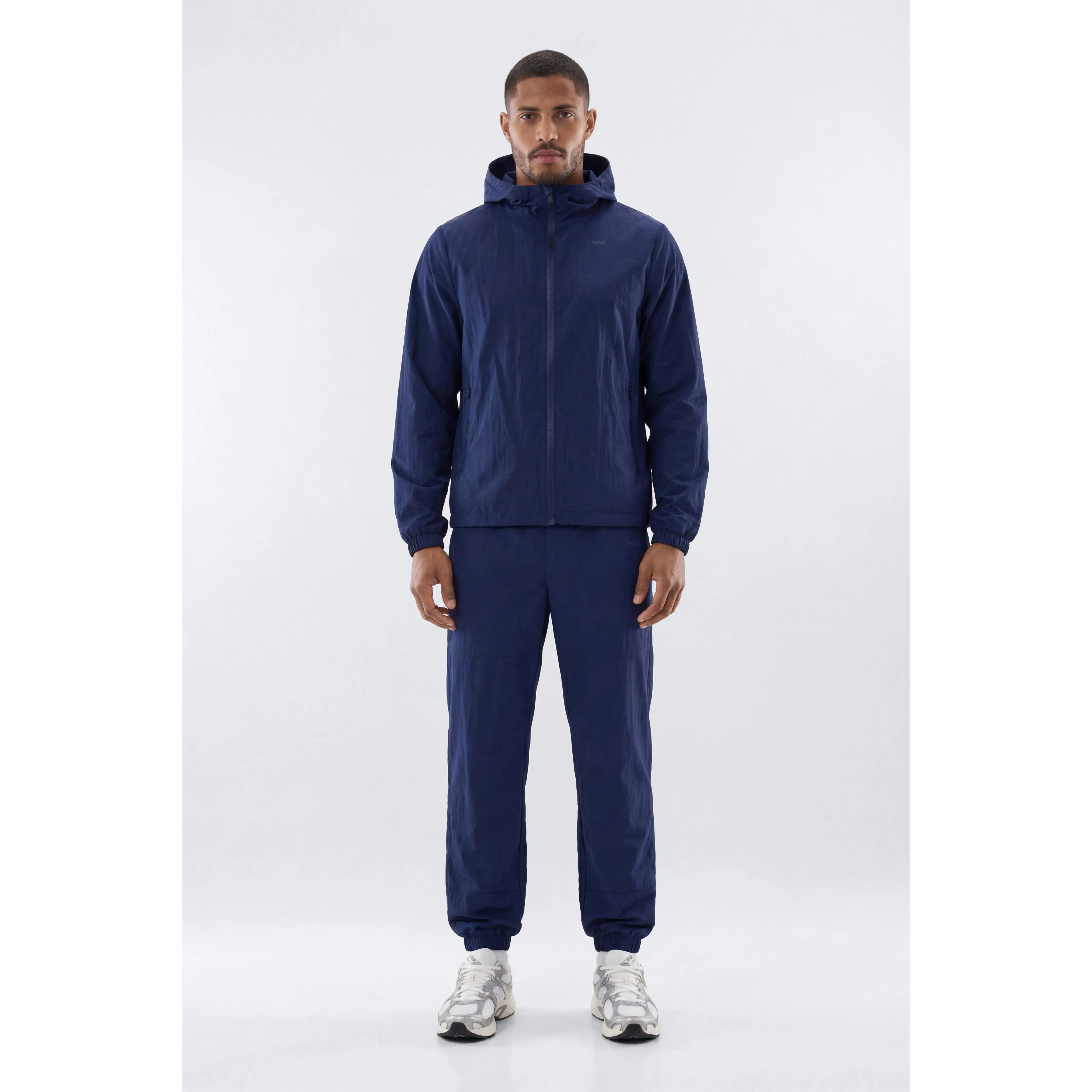 CoreNylon Hooded Full Zip Jacket - Navy