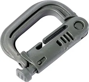 Official ITW Nexus Grimloc Foliage Green Military D-Ring Carabiner Molle Gear (4-Pack)