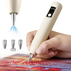 Electric  Painting Pen - Cordless  Art Pen Low-Noise Wax-Free, Rechargeable 3-Speed, Portable  Art Accessories for Crafts Lovers