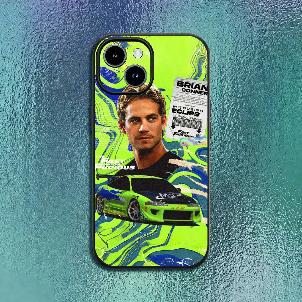 Fast & Furious Cartoon Art TPU Soft Cellphone Case for iPhone 11-17, Air, Pro, Max, Mini, Plus - Colorful Animal Handheld Device Accessory, Classic Black, Shockproof Protection, Devices
