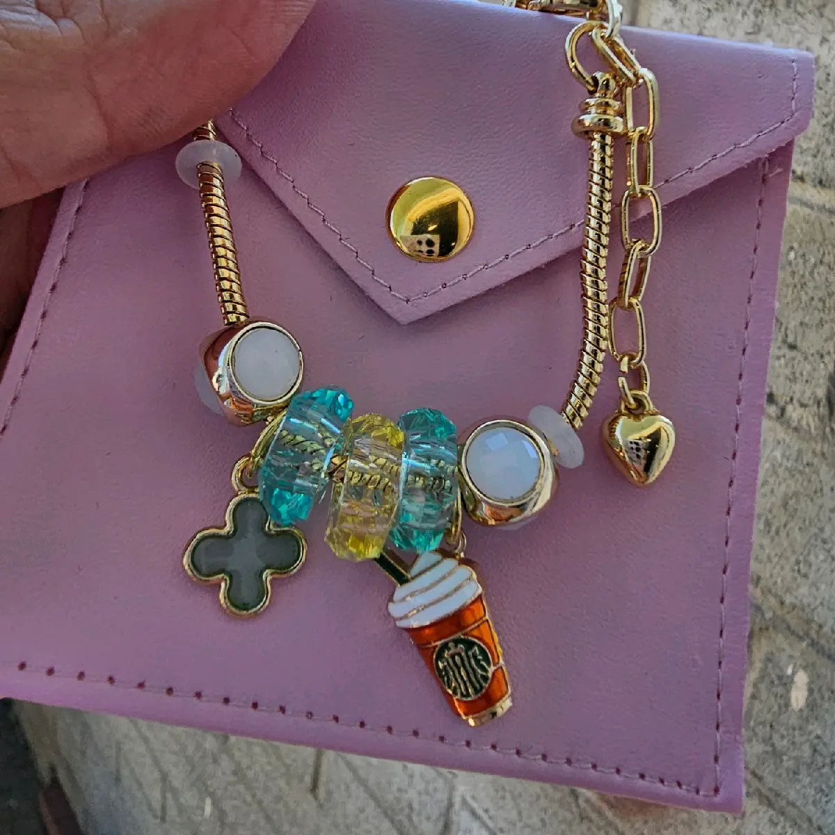 charm bracelet gold-plated