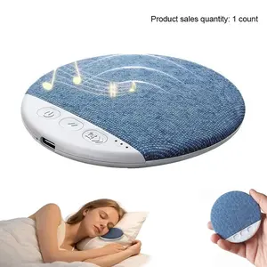 Mini Sleep Sound Machine, Noise Sound Machine with 3 Sounds, Cordless Sleep Pillow Speaker, Noise Machine with Timer for Home, Bedroom, Travel and Office