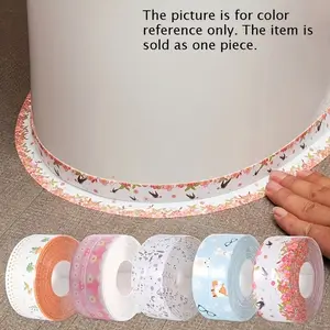 Self-adhesive sanitary ware sealing strips, No residue tapes - Suitable for sealing around bathtubs, sink edges and home decorations, comes in floral and butterfly patterns