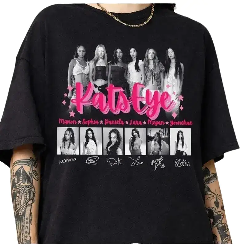 Katseye Girls Tee, Katseye Members Shirt, Katseye Merch, Katseye Kpop Shirt, Beautiful Chaos Tour, Kpop Idol Fan Gift, Kpop Birthday Shirt Love Tops